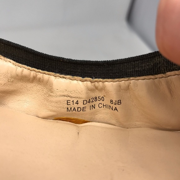 Cole Haan Ballet Flats Snakeskin Elastic Pattern - Picture 6 of 12